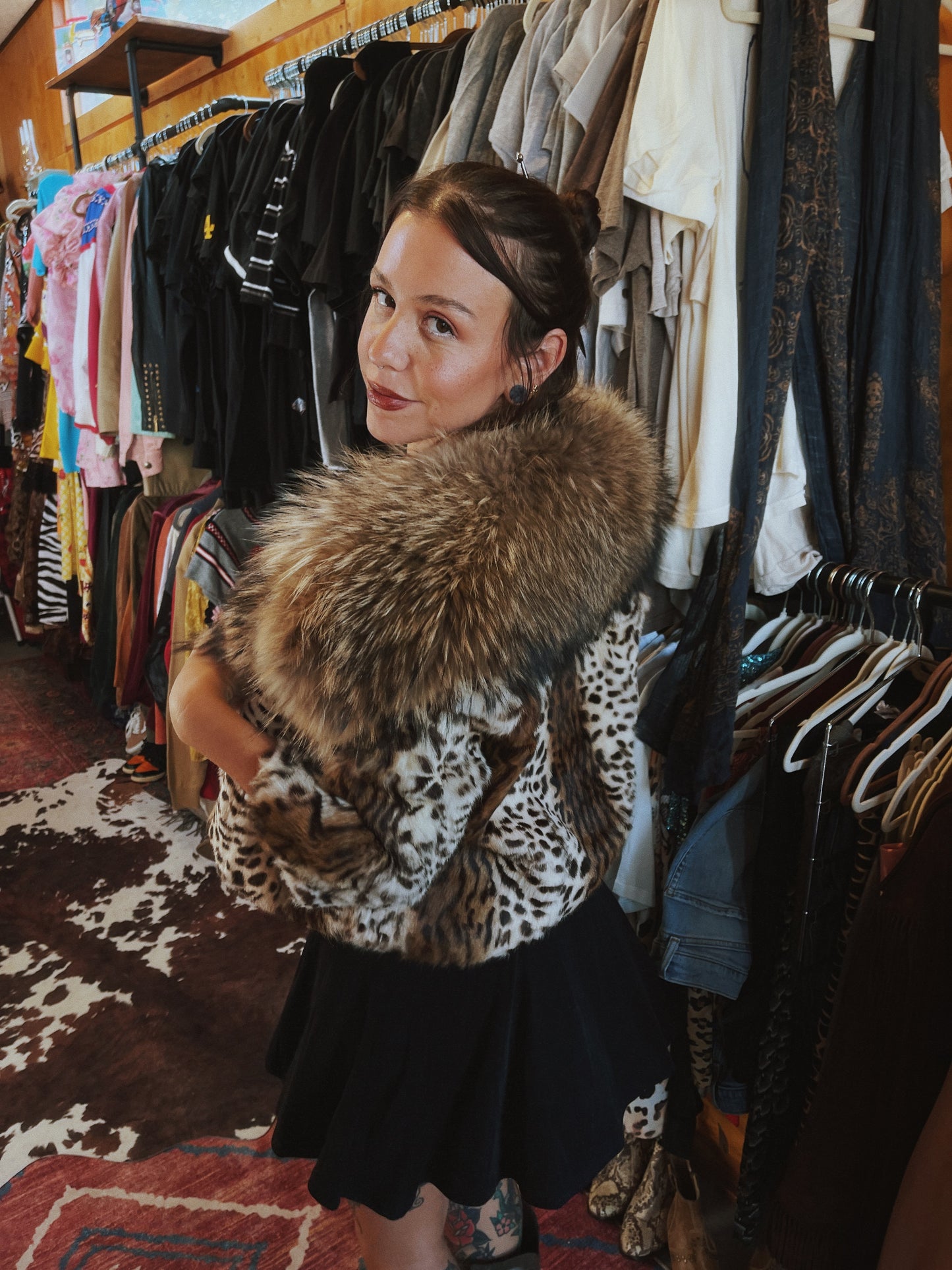 Vintage Coyote Fur Jacket