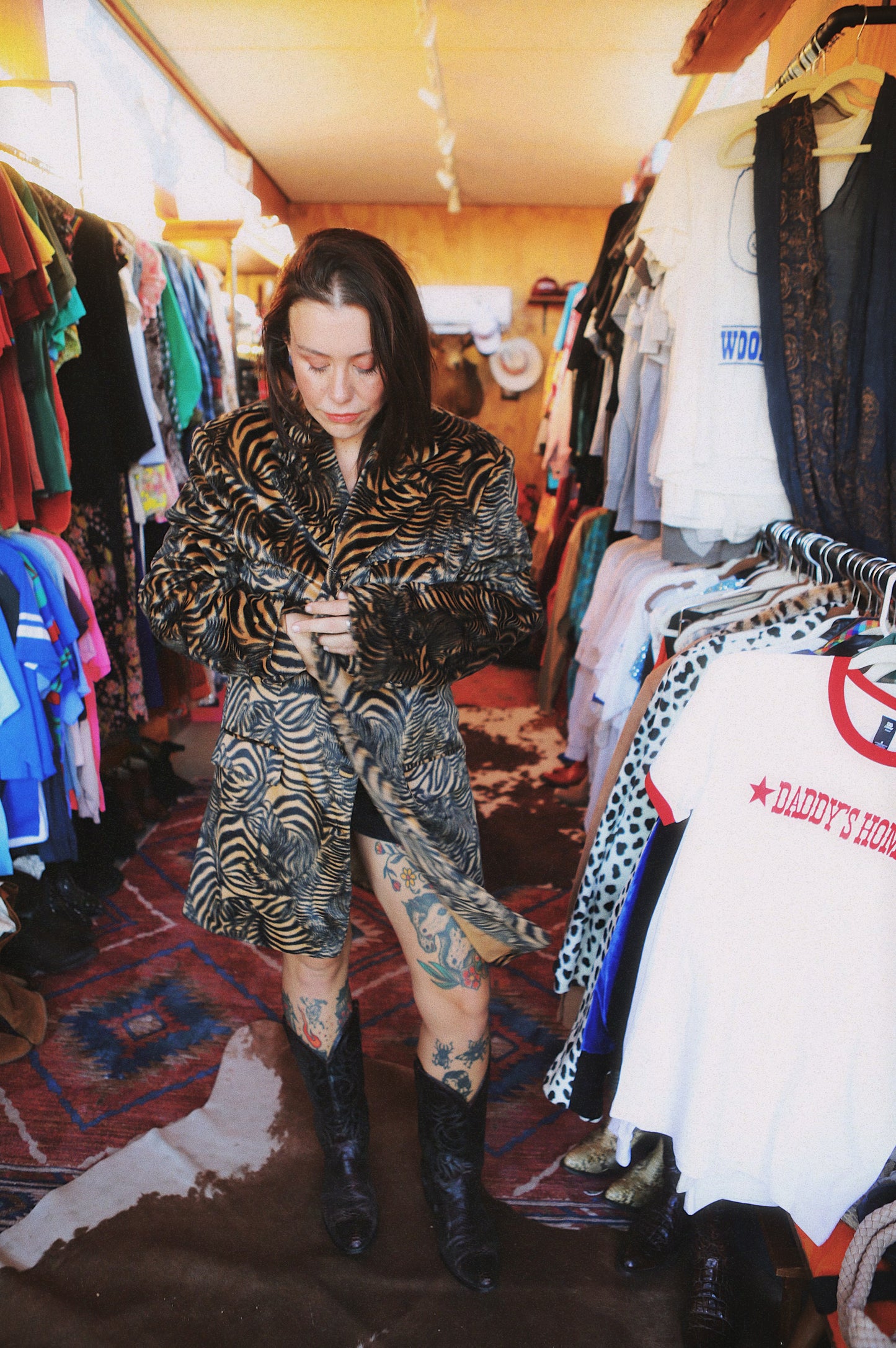 Vintage Tiger Stripe Blazer Coat π