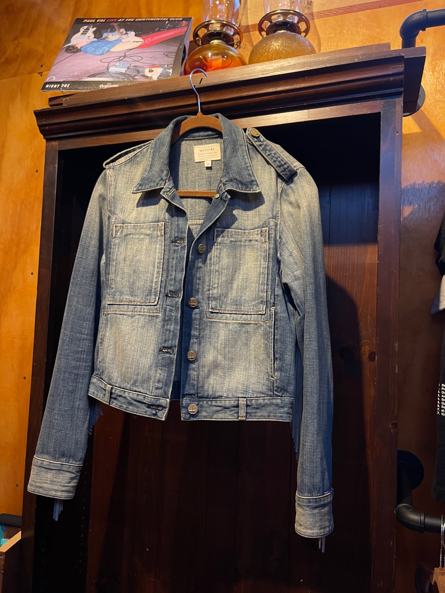McGuire Denim Jacket with Suede Fringe