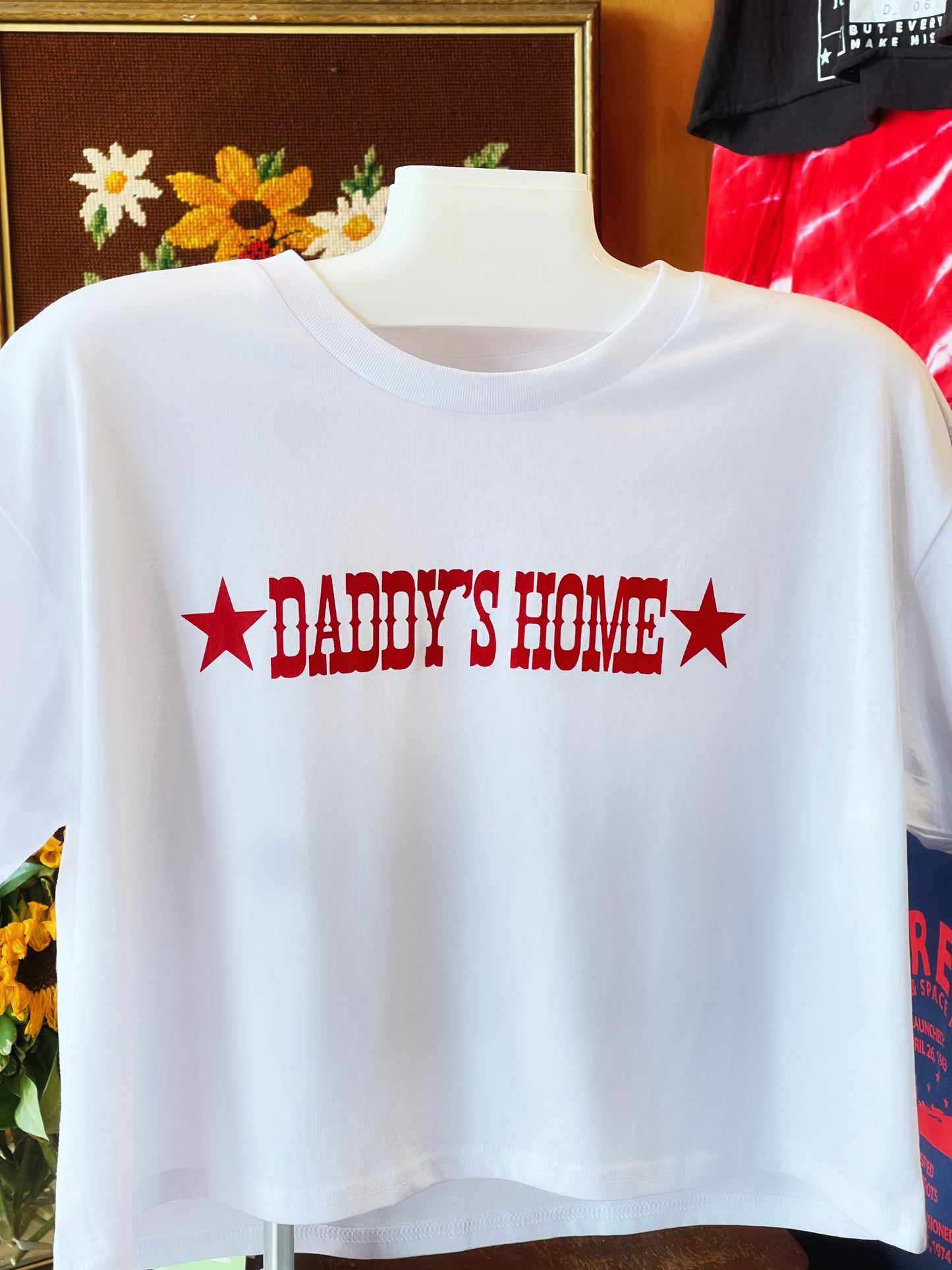 The Star Logo Loose-Fitted Cropped Tee