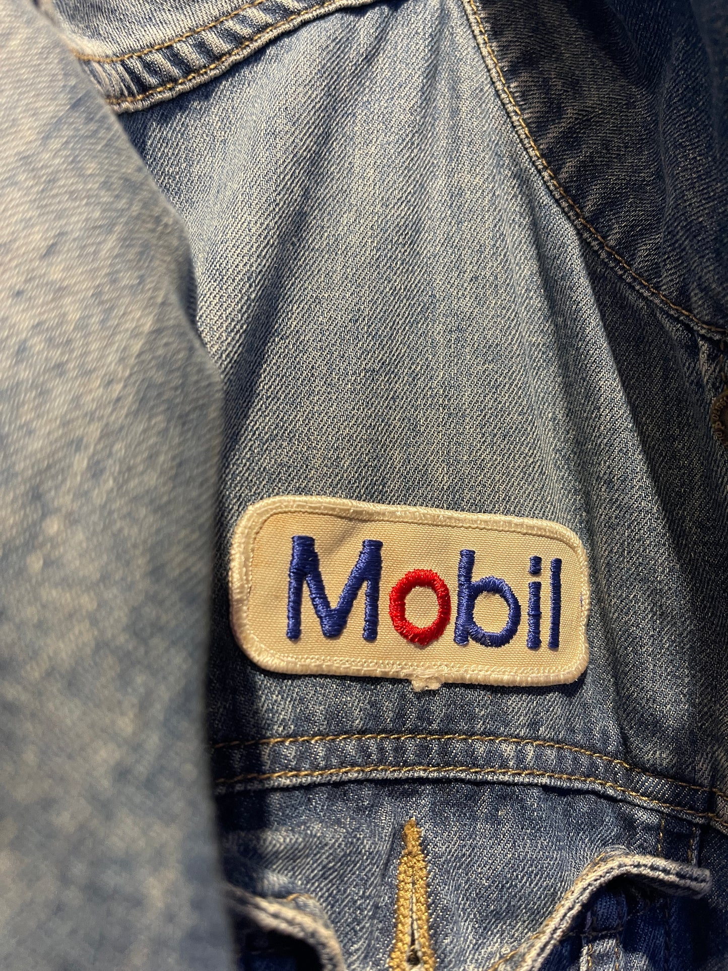 Vintage Jean Jacket with vintage patches