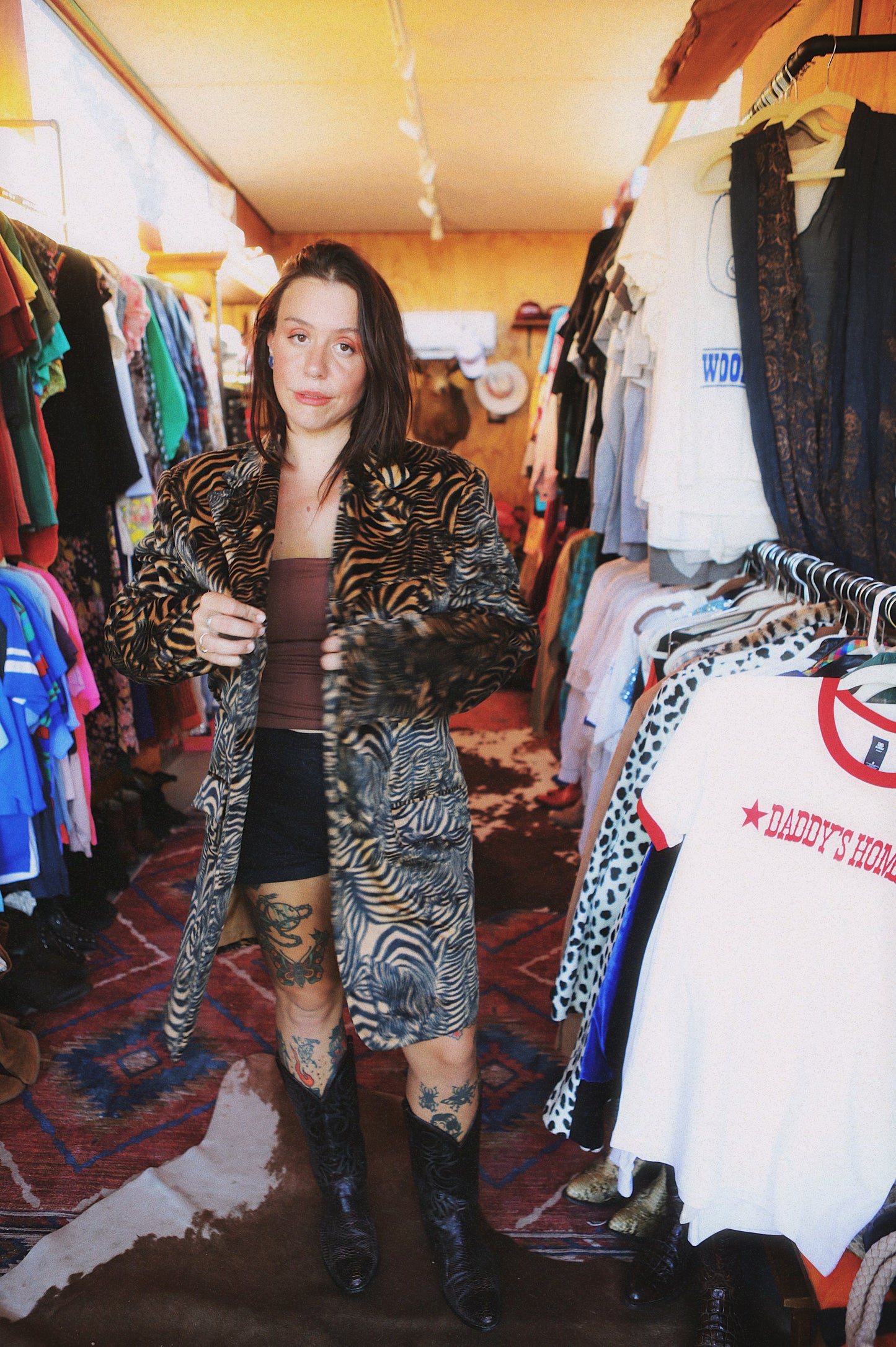 Vintage Tiger Stripe Blazer Coat π