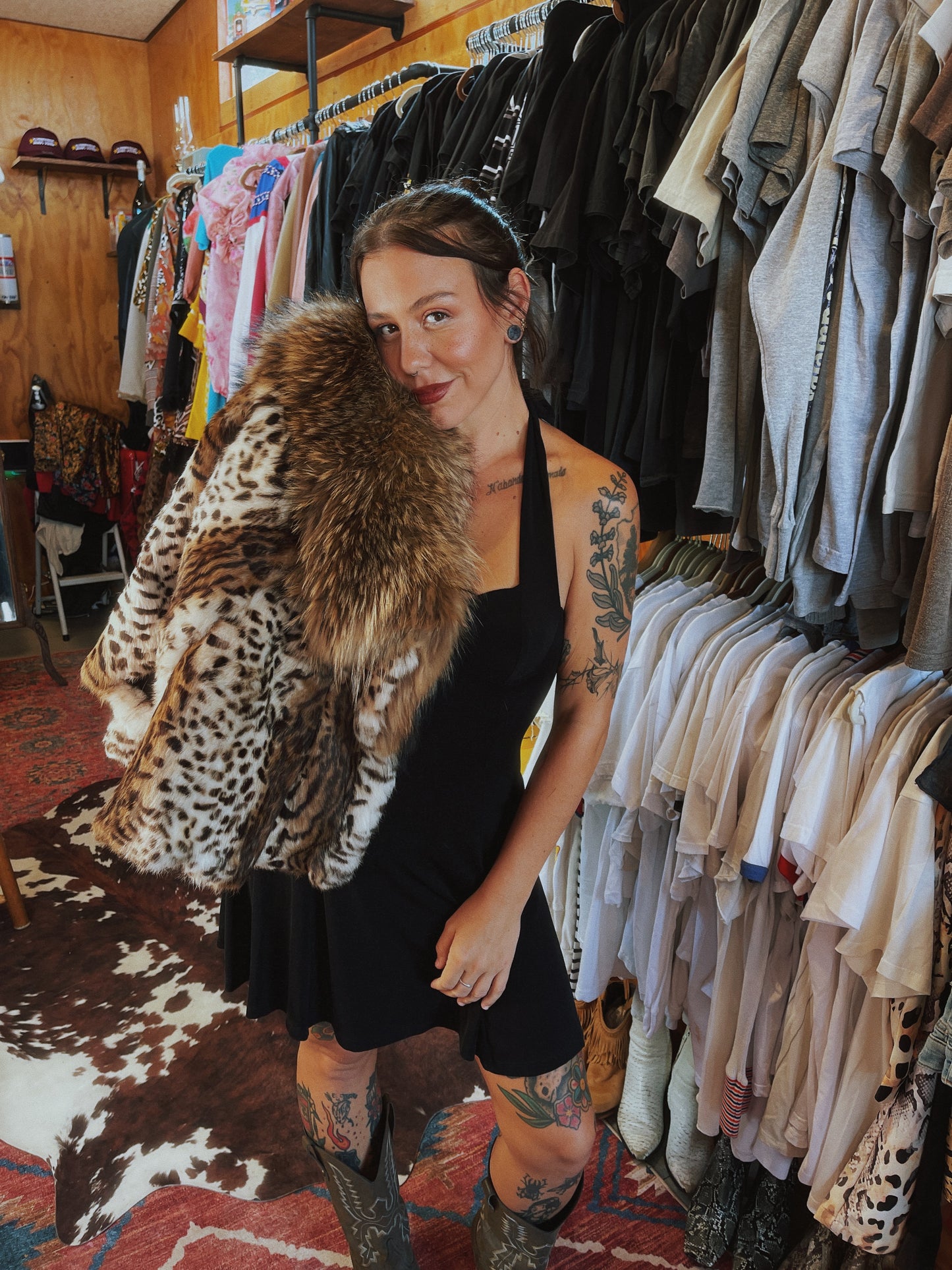 Vintage Coyote Fur Jacket