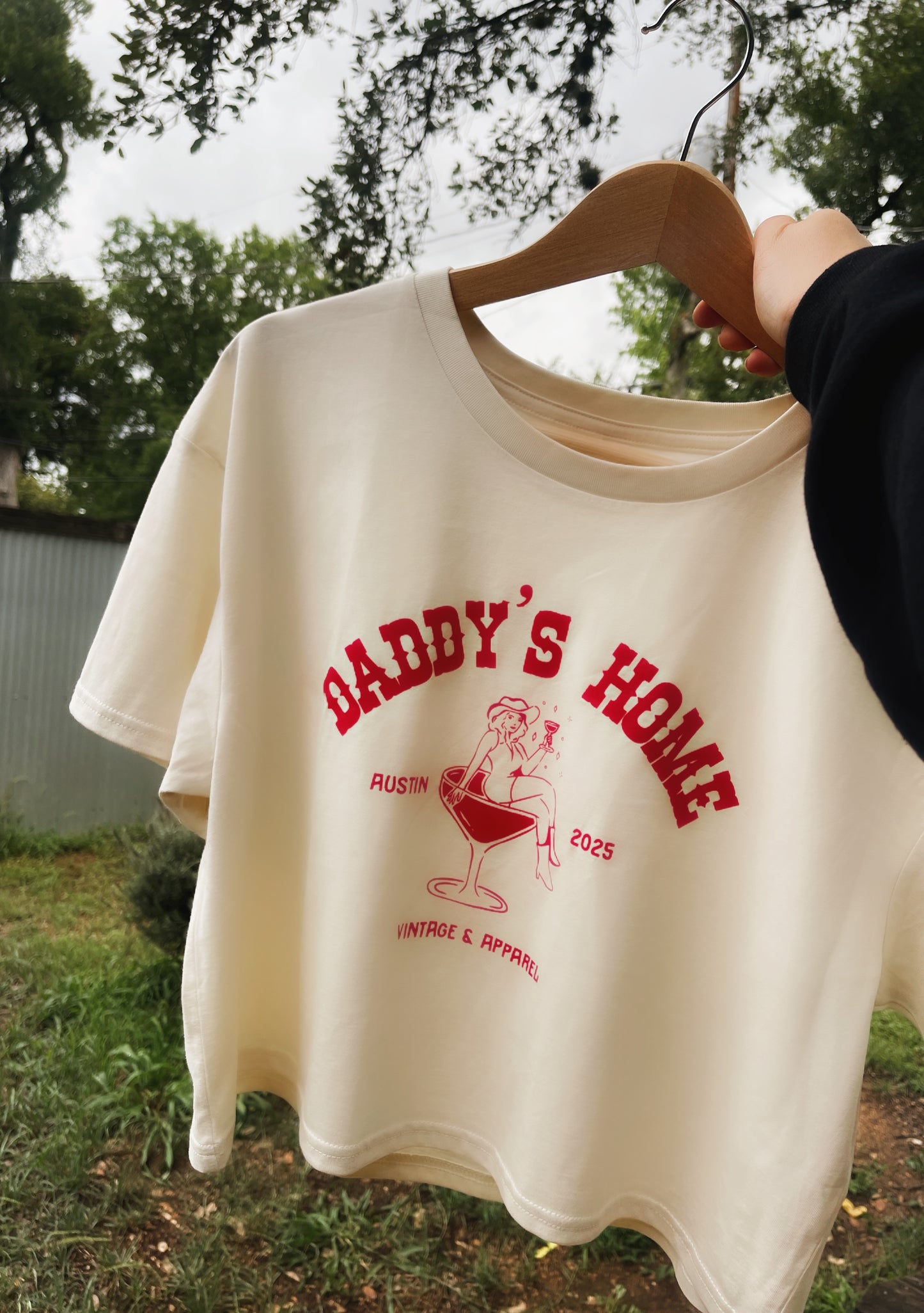 The Cropped Martini Logo Tee