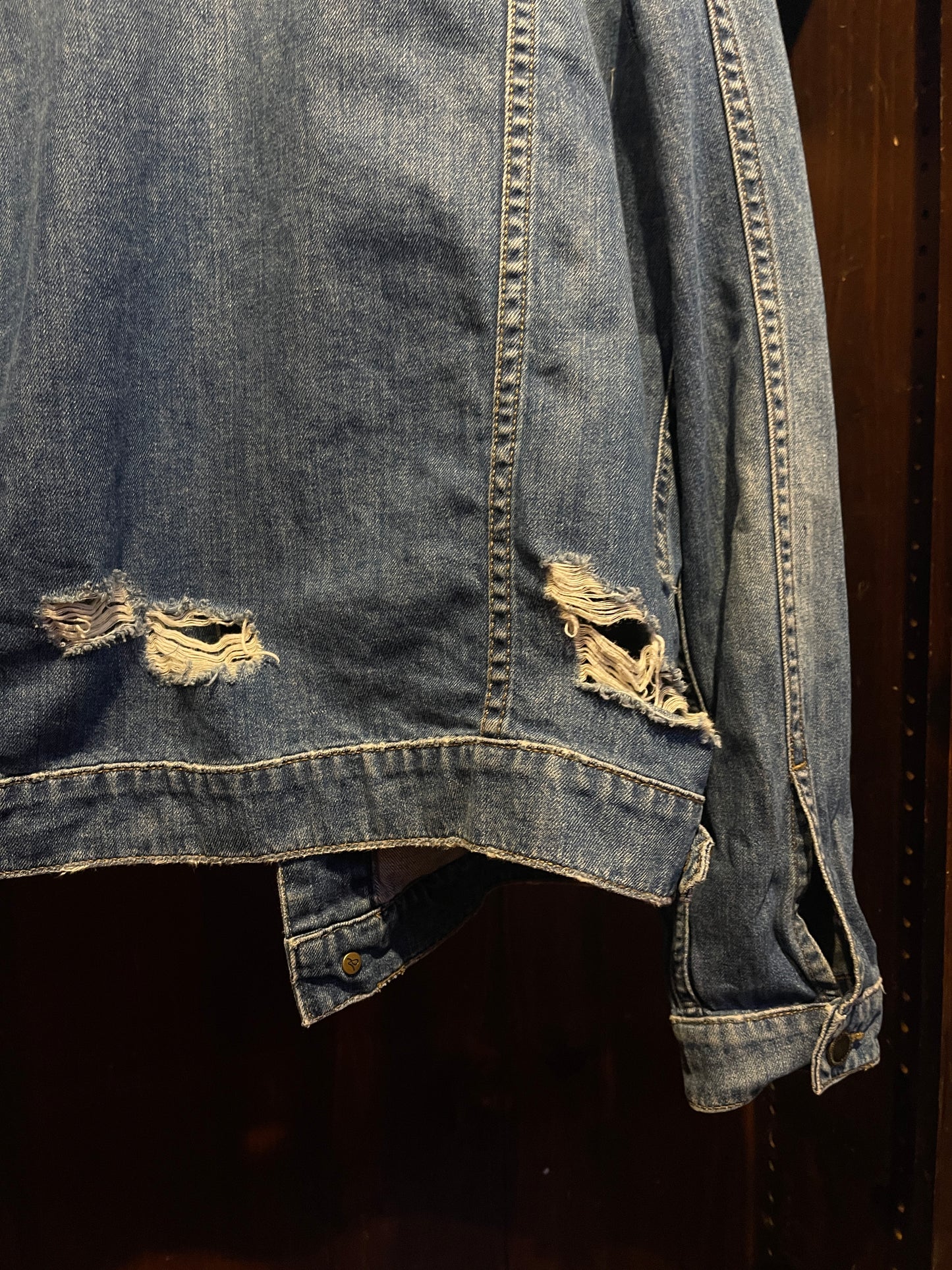 Vintage Jean Jacket with vintage patches