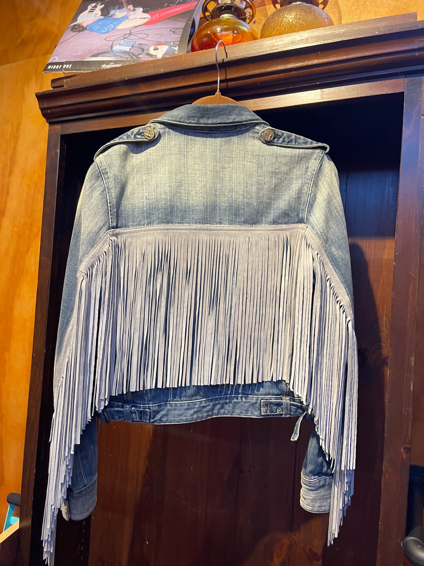 McGuire Denim Jacket with Suede Fringe