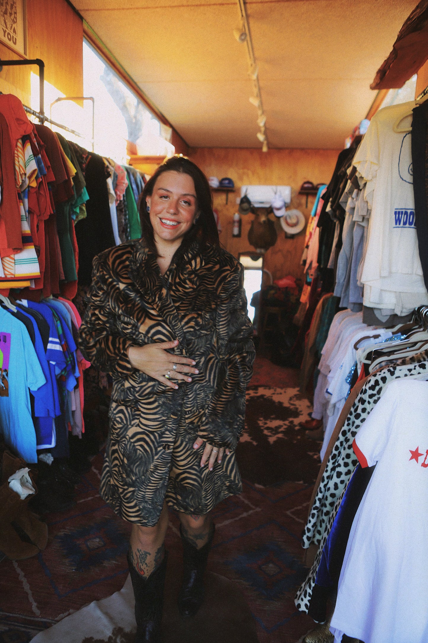 Vintage Tiger Stripe Blazer Coat π