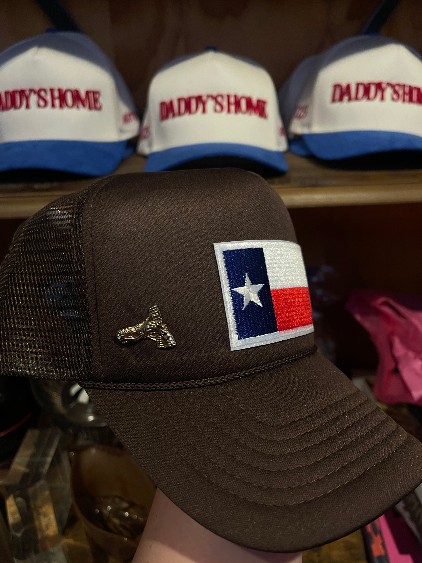 TEXAN TRUCKER with Vintage Pins