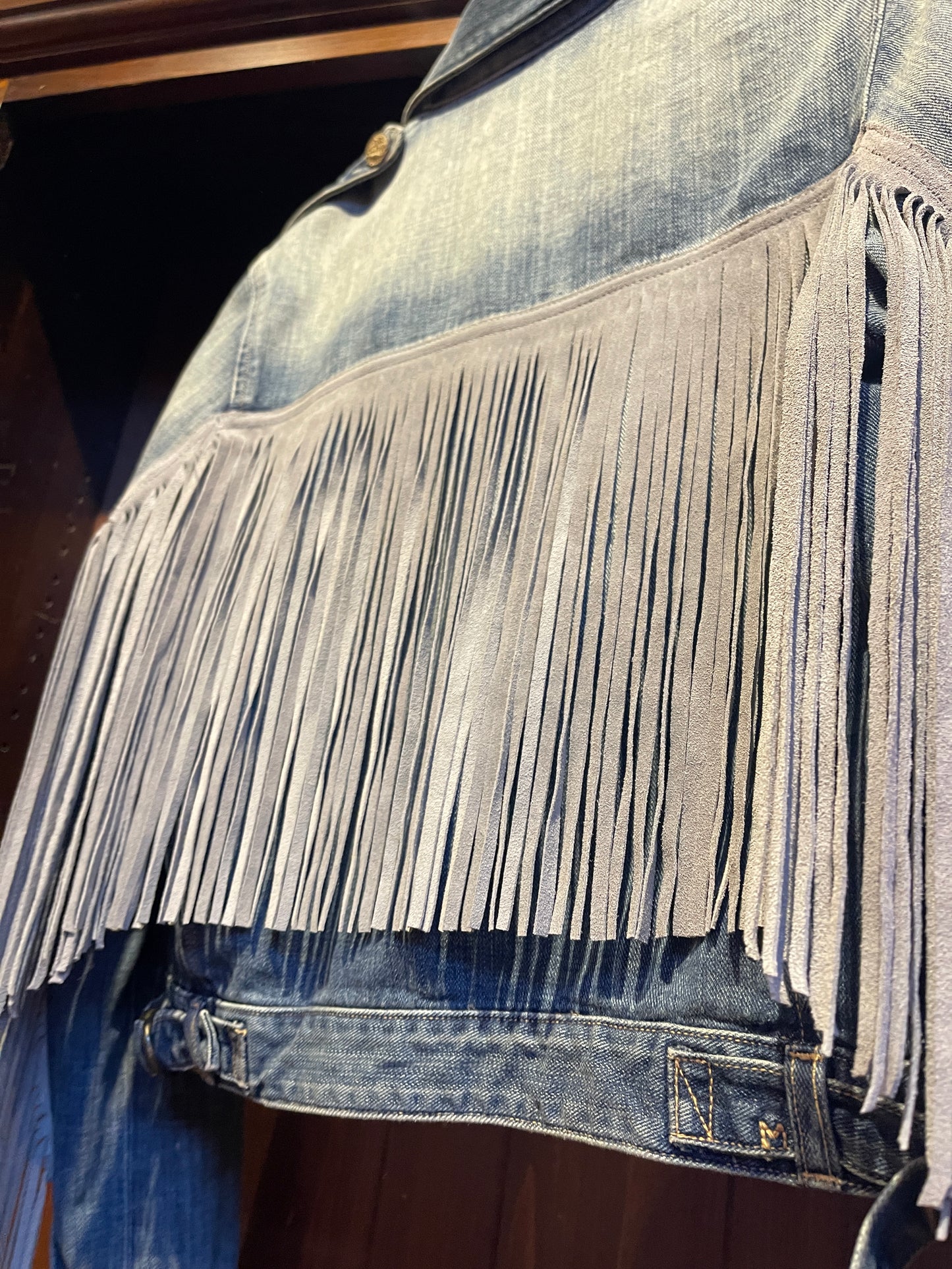 McGuire Denim Jacket with Suede Fringe