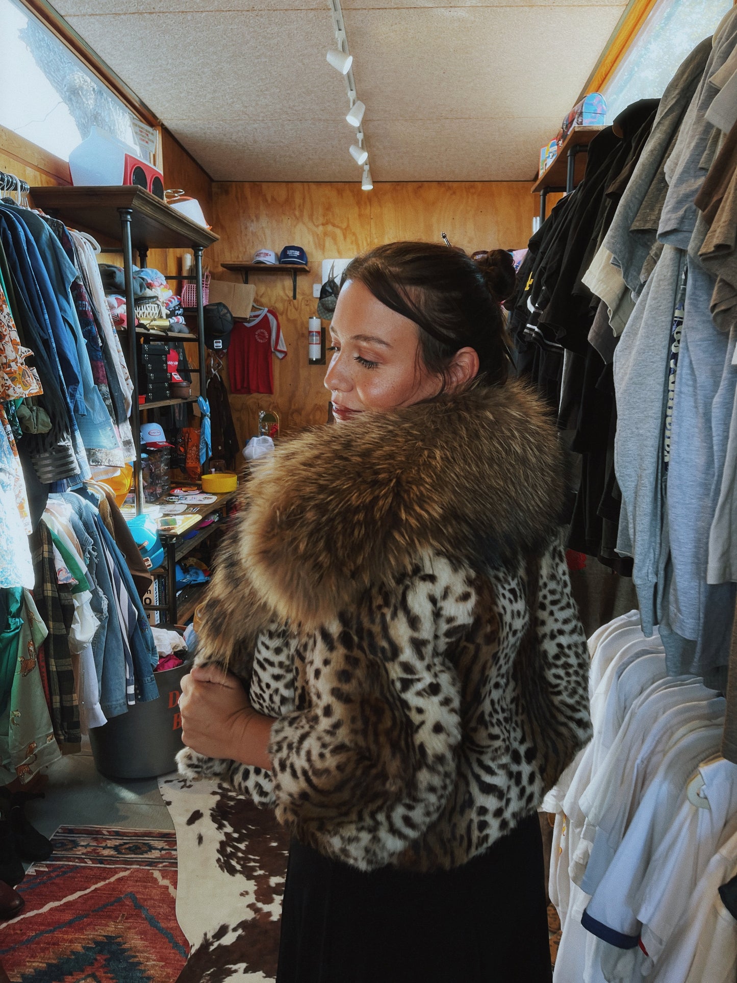 Vintage Coyote Fur Jacket