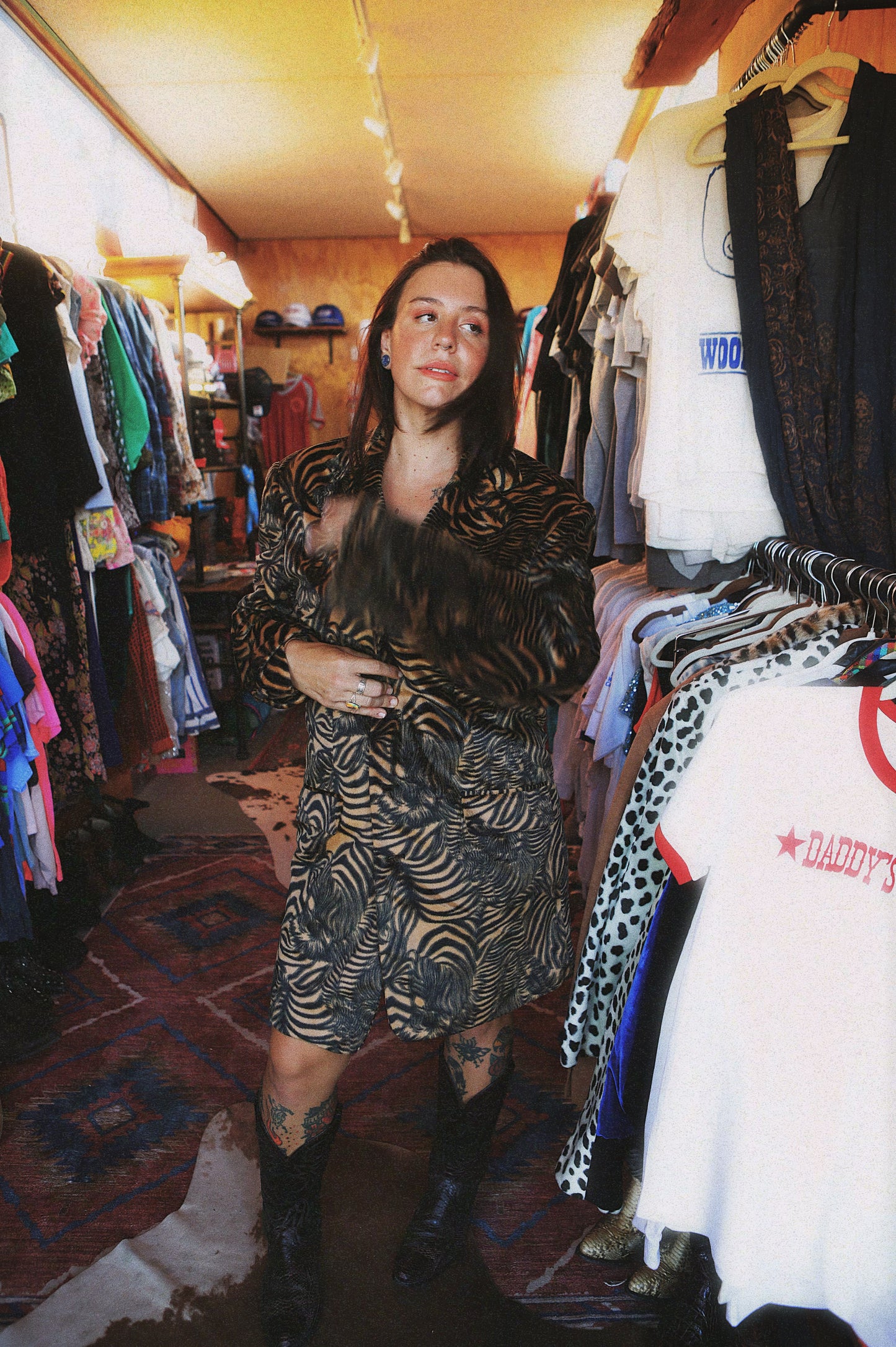Vintage Tiger Stripe Blazer Coat π
