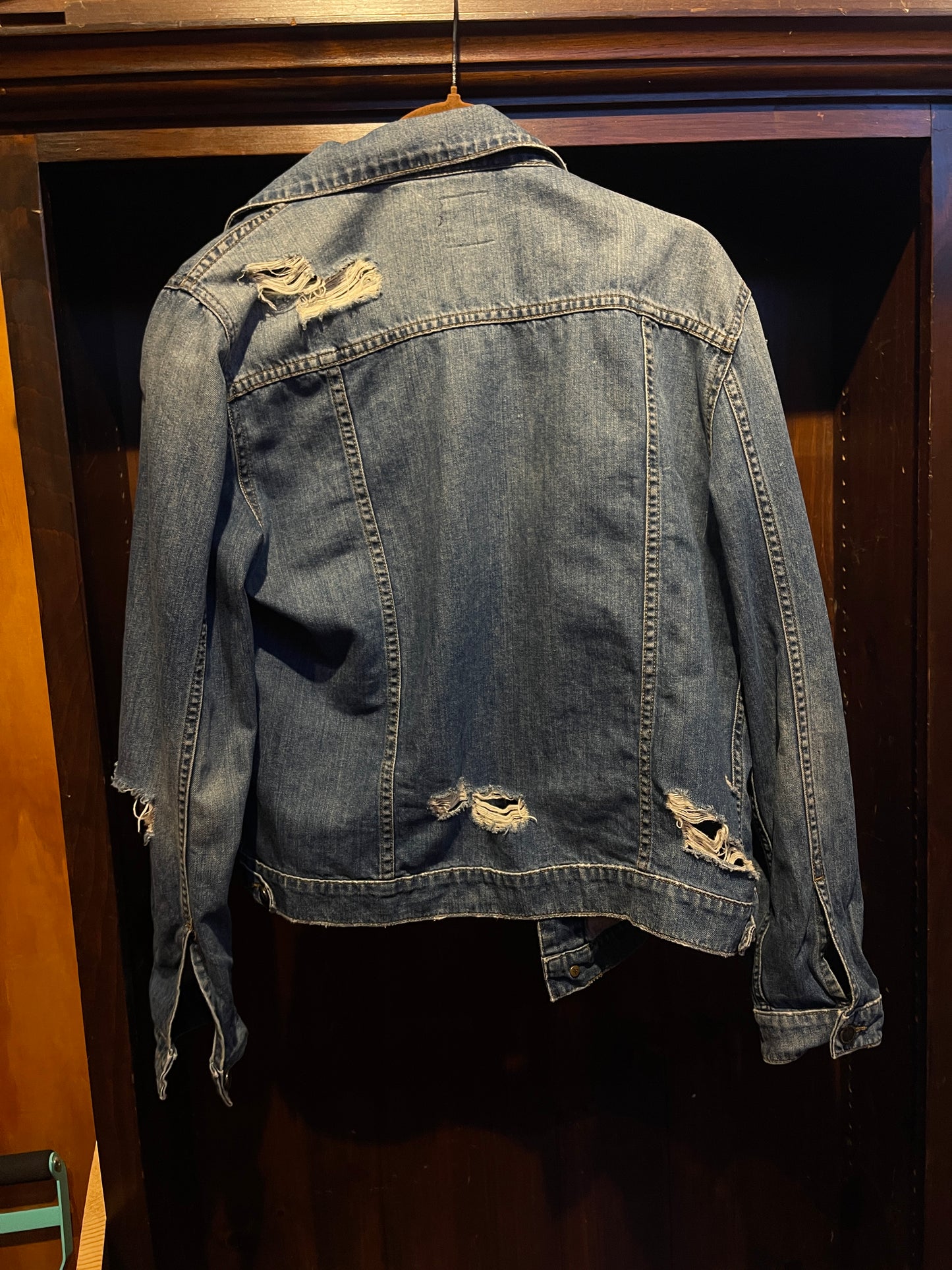 Vintage Jean Jacket with vintage patches