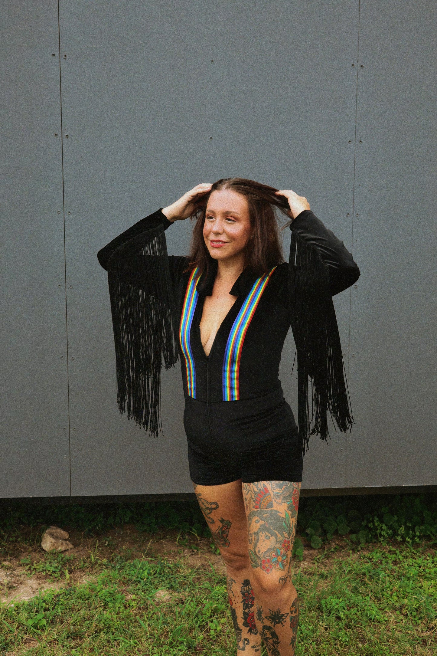 OUT & OUTLAWED π Handmade Fringe Jumpsuit