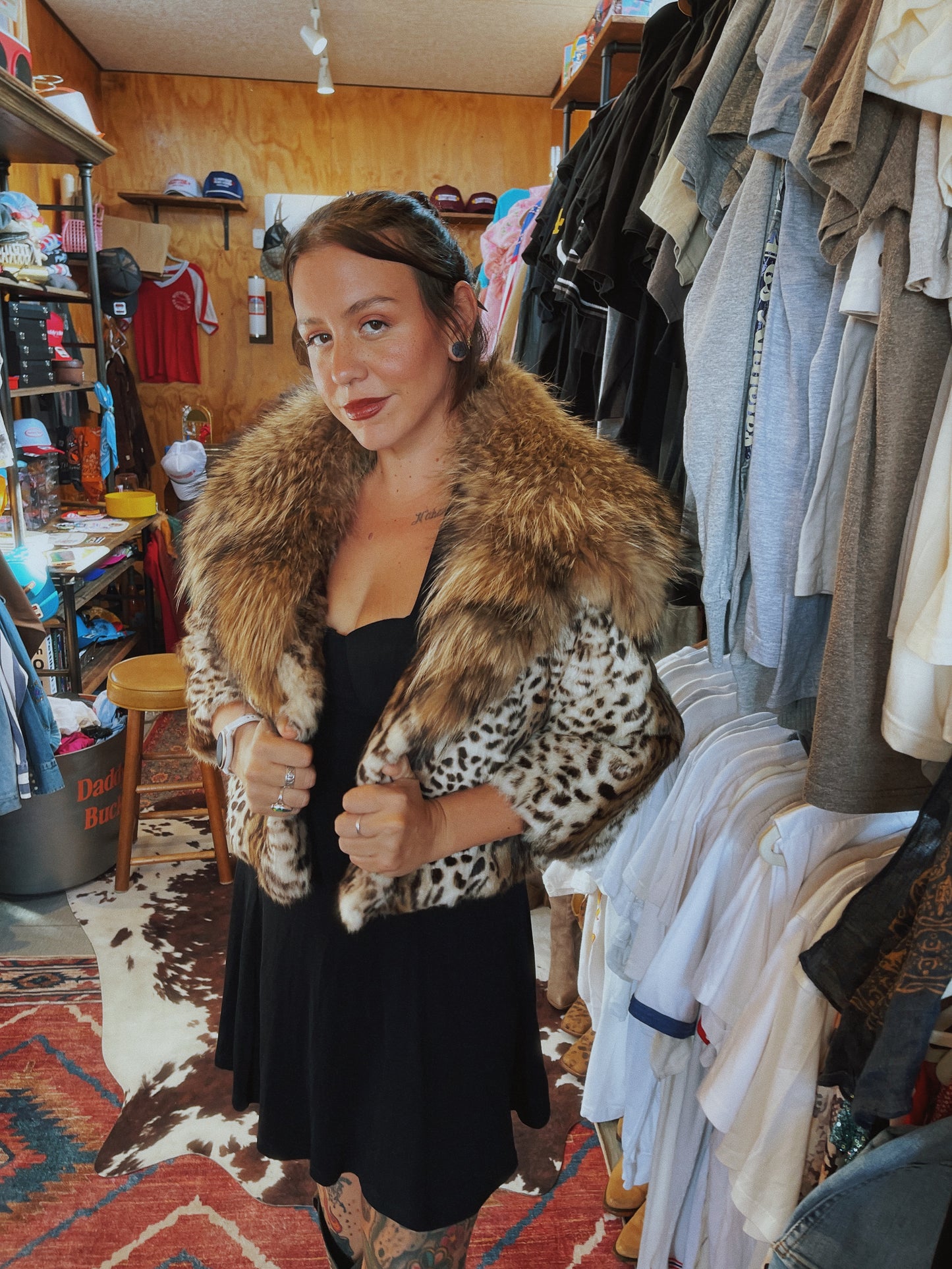 Vintage Coyote Fur Jacket