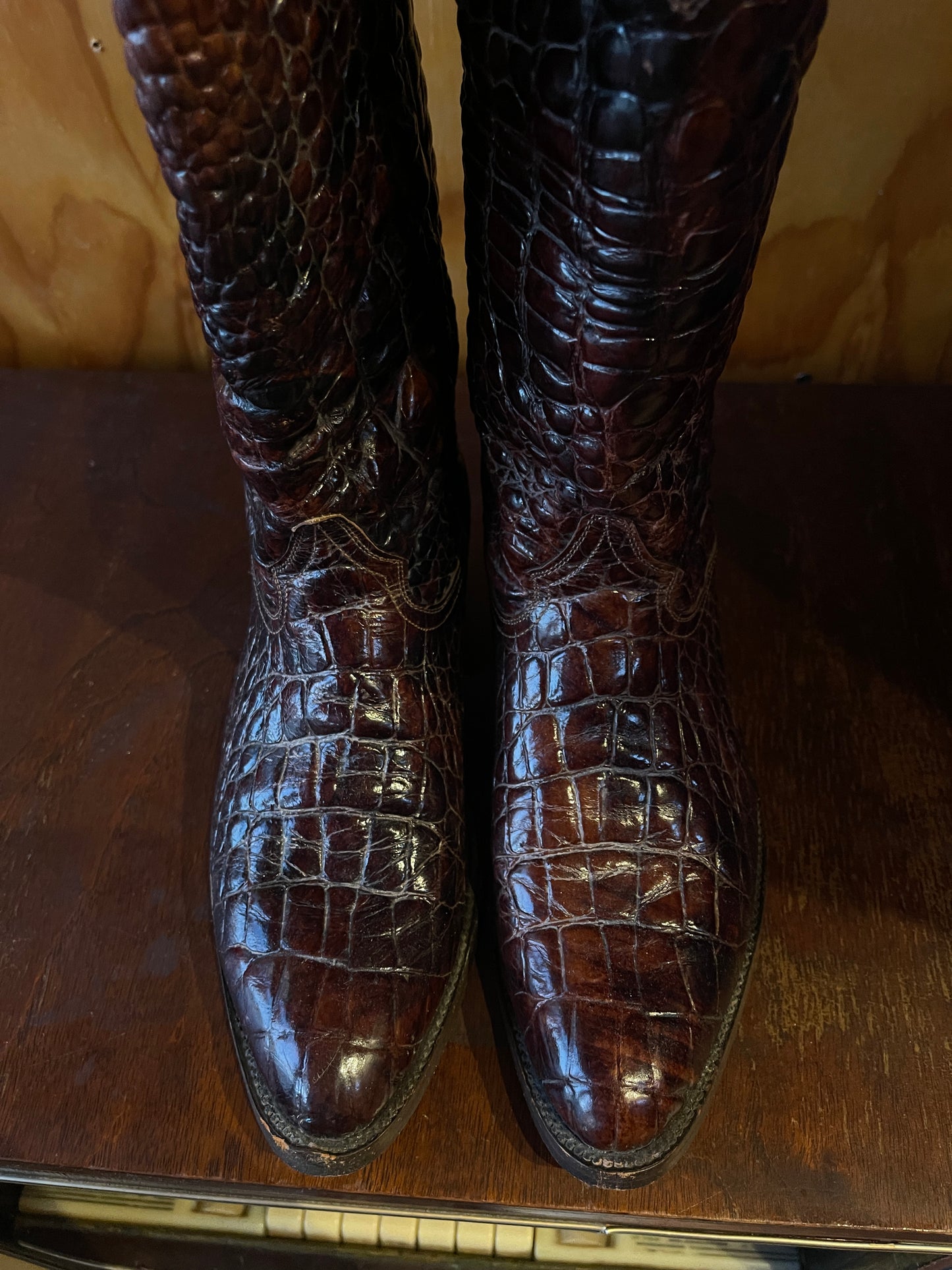 Rudel Rogers Croc Embossed Cowboy boots