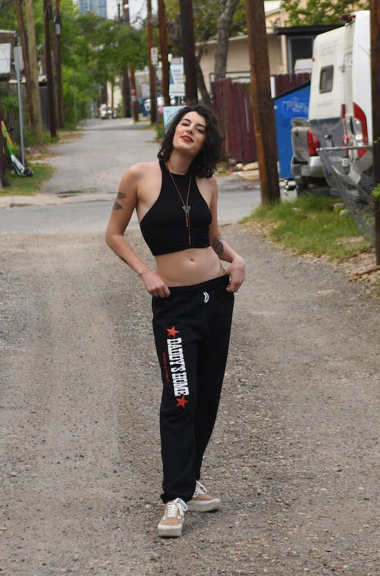 Daddy’s Home Star Logo Black Sweatpants