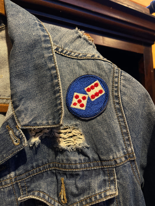 Vintage Jean Jacket with vintage patches