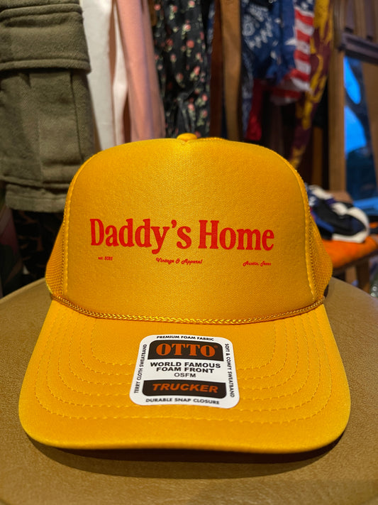 Daddy’s Home Retro Gold Foam Trucker Hat