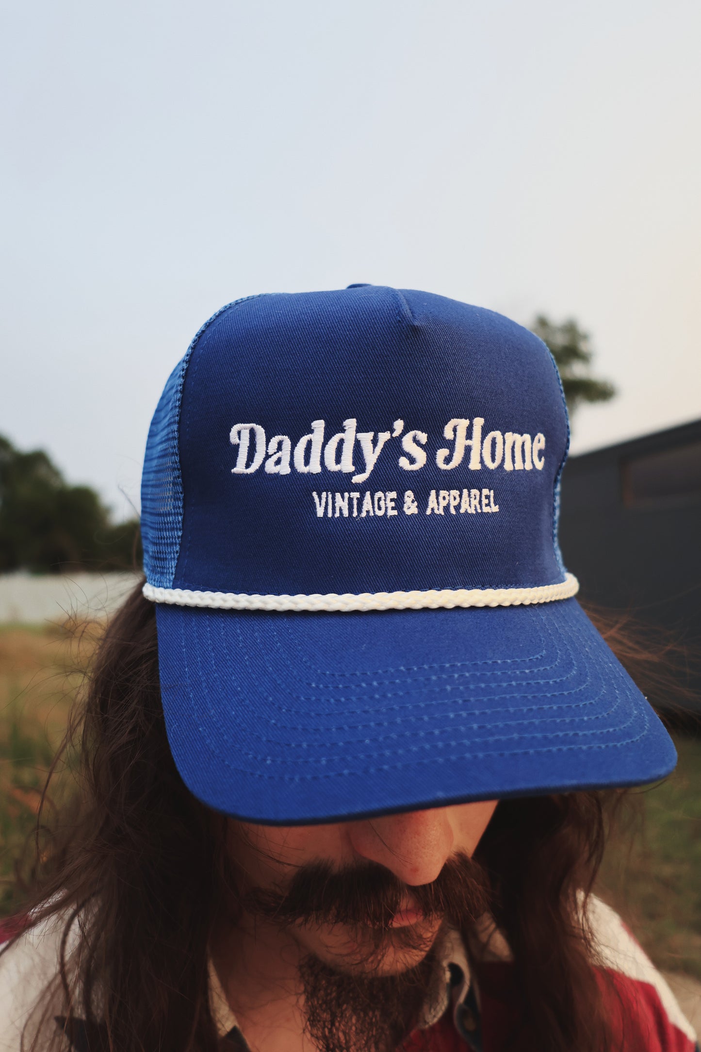 DADDY'S HOME Vintage & Apparel Logo BLUE TRUCKER