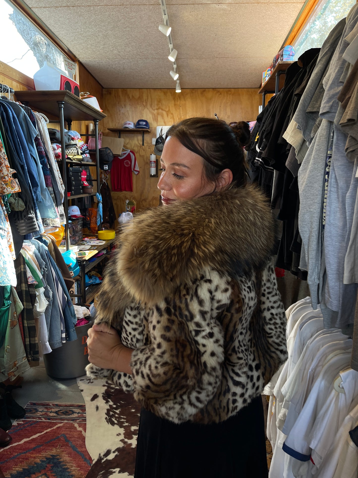 Vintage Coyote Fur Jacket
