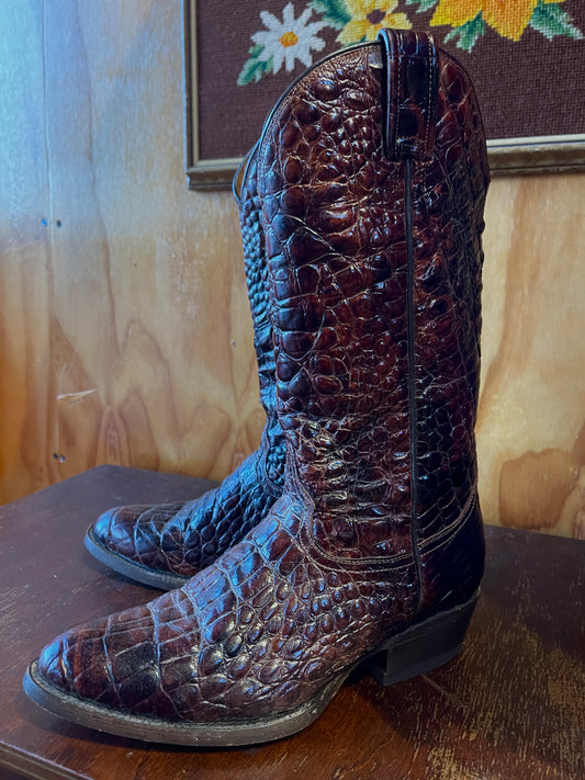 Rudel Rogers Croc Embossed Cowboy boots