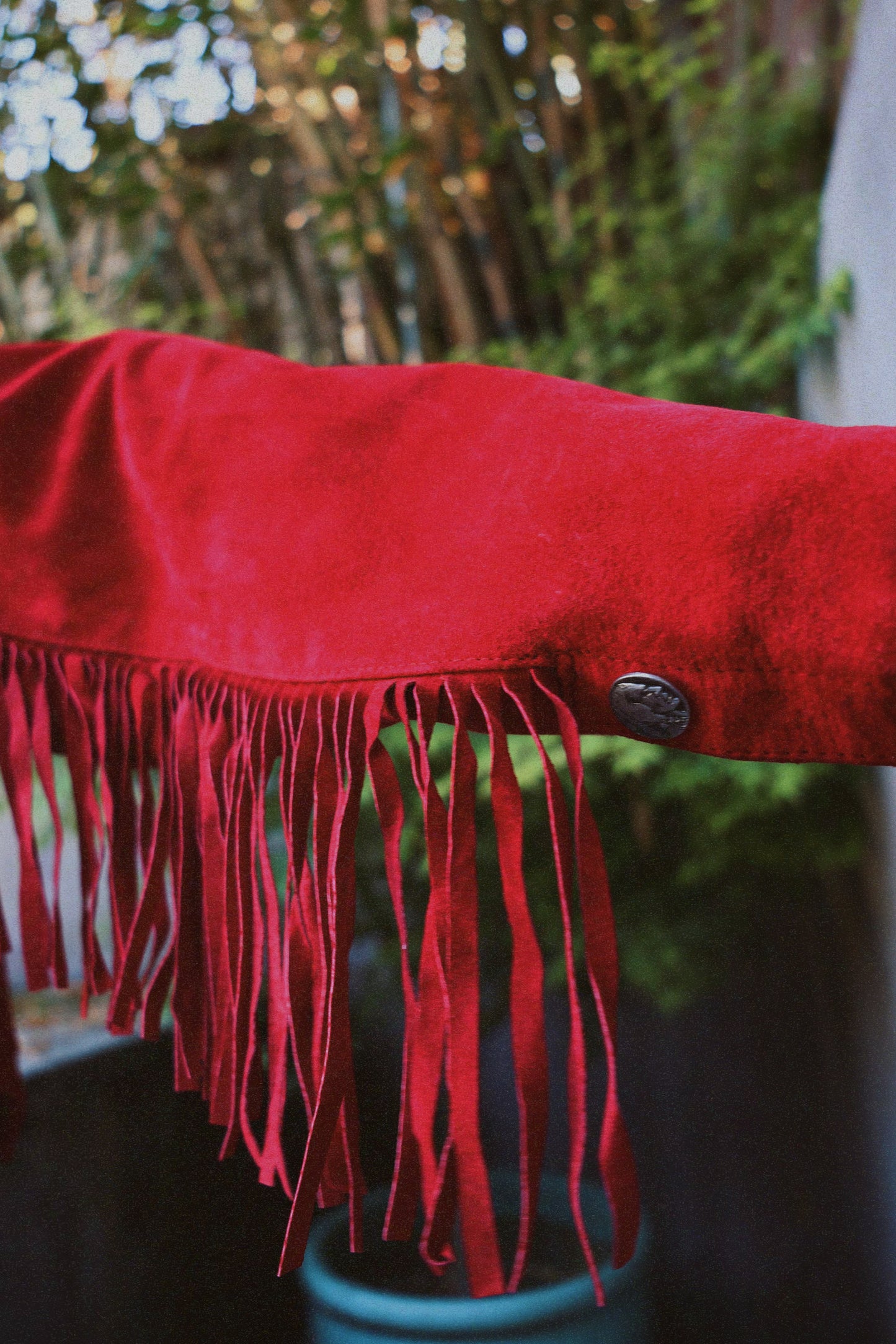 Red Hot Fringe Suede Jacket