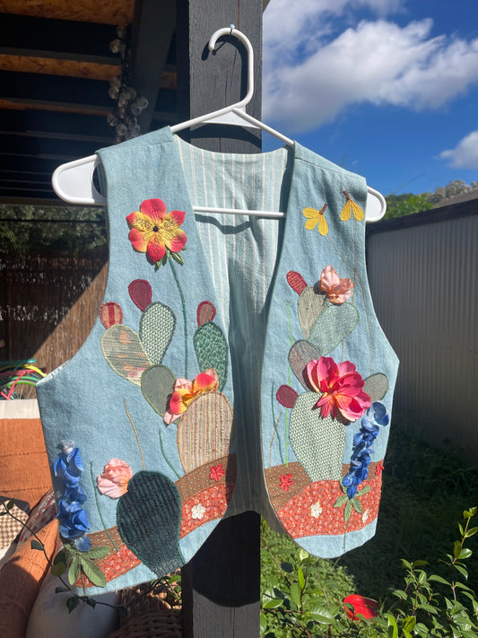 HANDMADE WILDFLOWER VEST