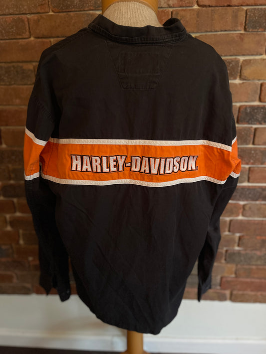 Vintage Harley-Davidson Racing Button Down