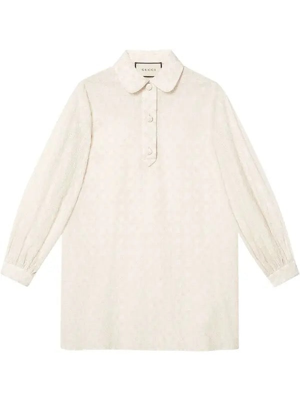 Vintage Gucci Embroidered Cotton Dress