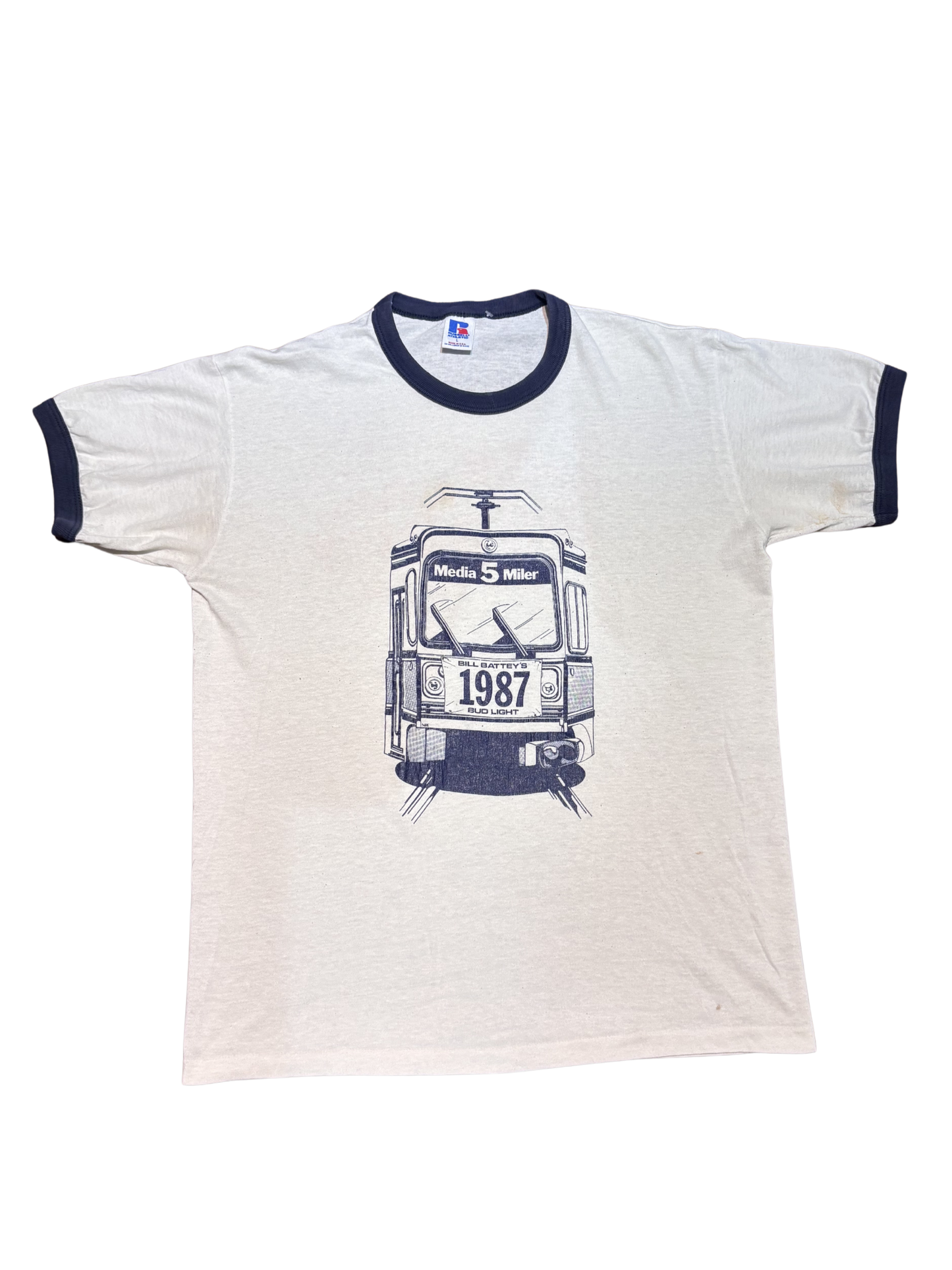 Vintage Men's Russell Athletic Ringer Tee