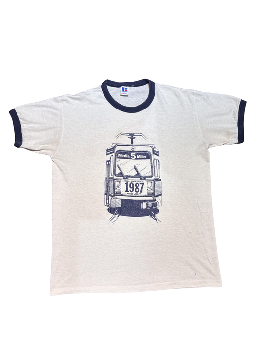 Vintage Men's Russell Athletic Ringer Tee