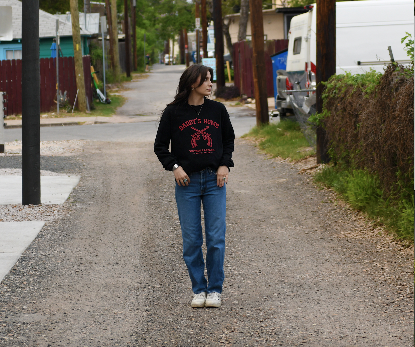 Daddy’s Home Revolver Signature Fleece Crewneck